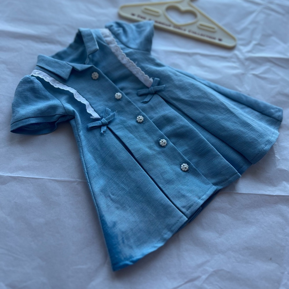 EUC HTF Molly’s Railroad Adventure Dress with Lace trim American Girl 1944 RARE